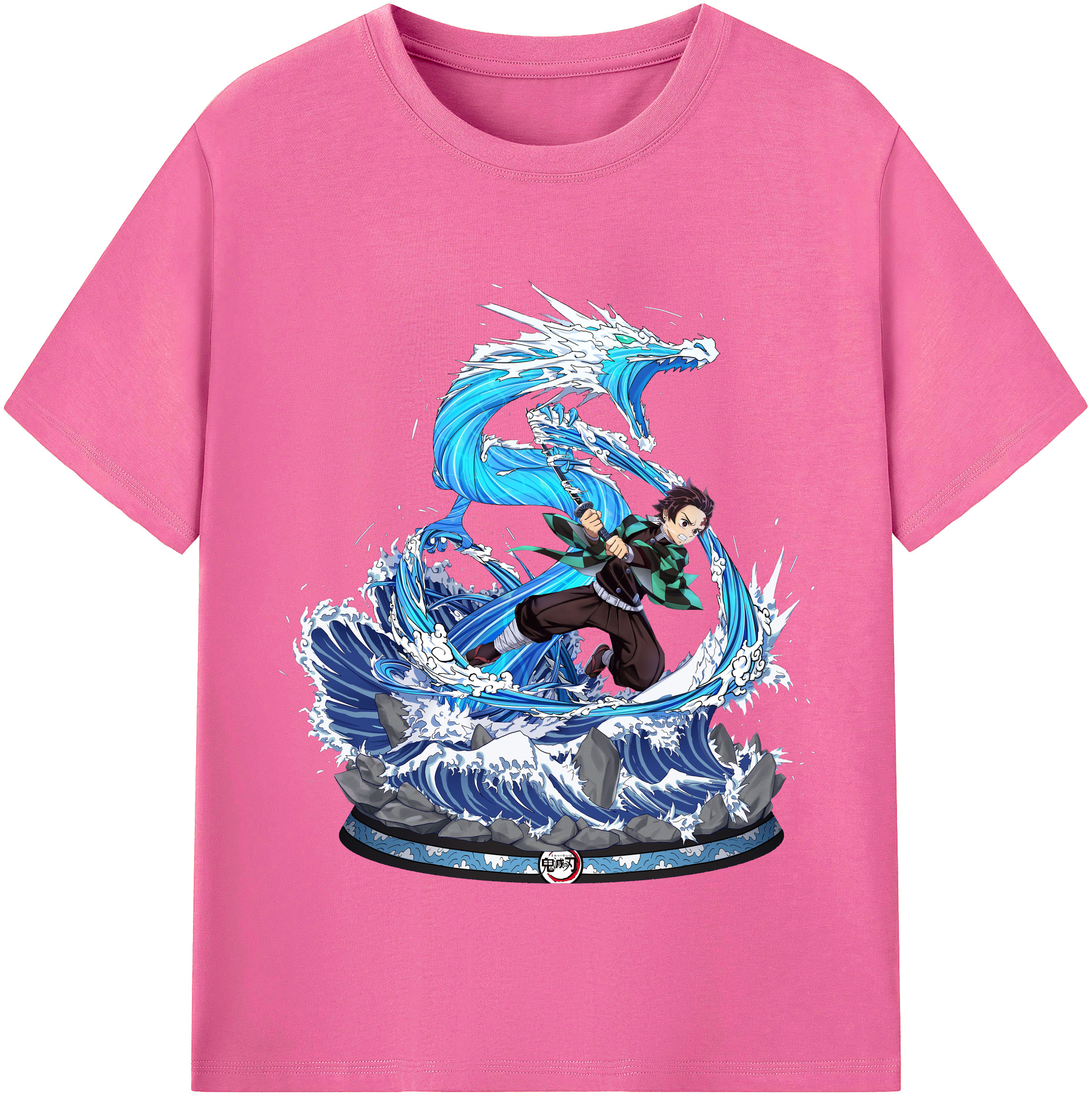 （画像用） 鬼滅の刃 竈門 炭治郎／かまど たんじろう Kamado Tanjirou レディースカジュアルプリントTシャツ（綿100％）